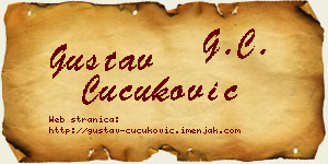 Gustav Čučuković vizit kartica